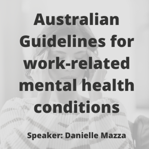 Australian Guidelines For Work-related Mental Health - ASORC